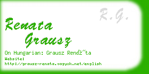 renata grausz business card